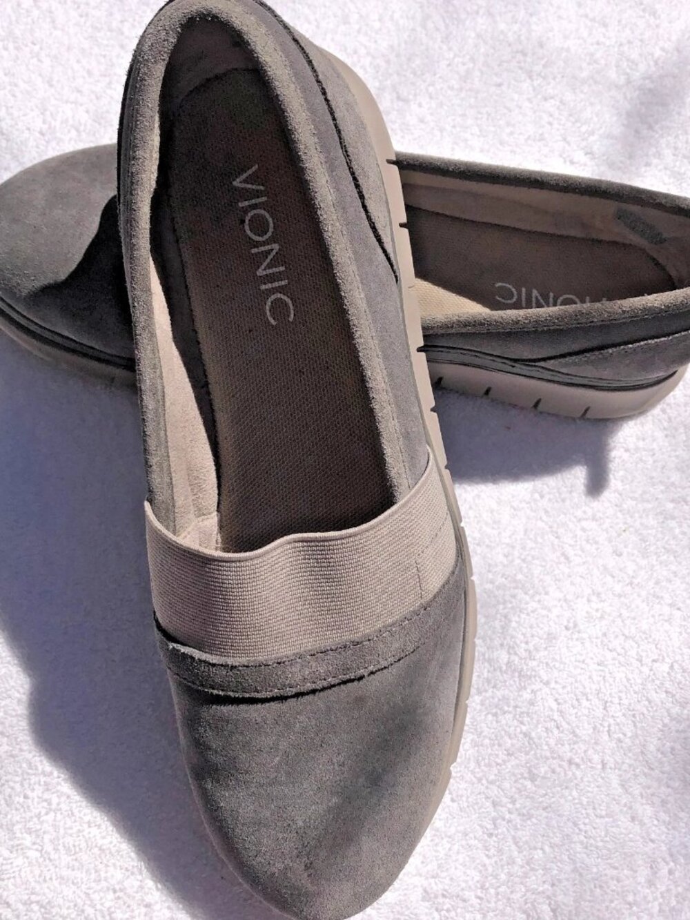 Vionic Kristi Women’s Comfort Slip On Shoes Size 8.5 Gray Suede - runs large - Picture 12 of 16